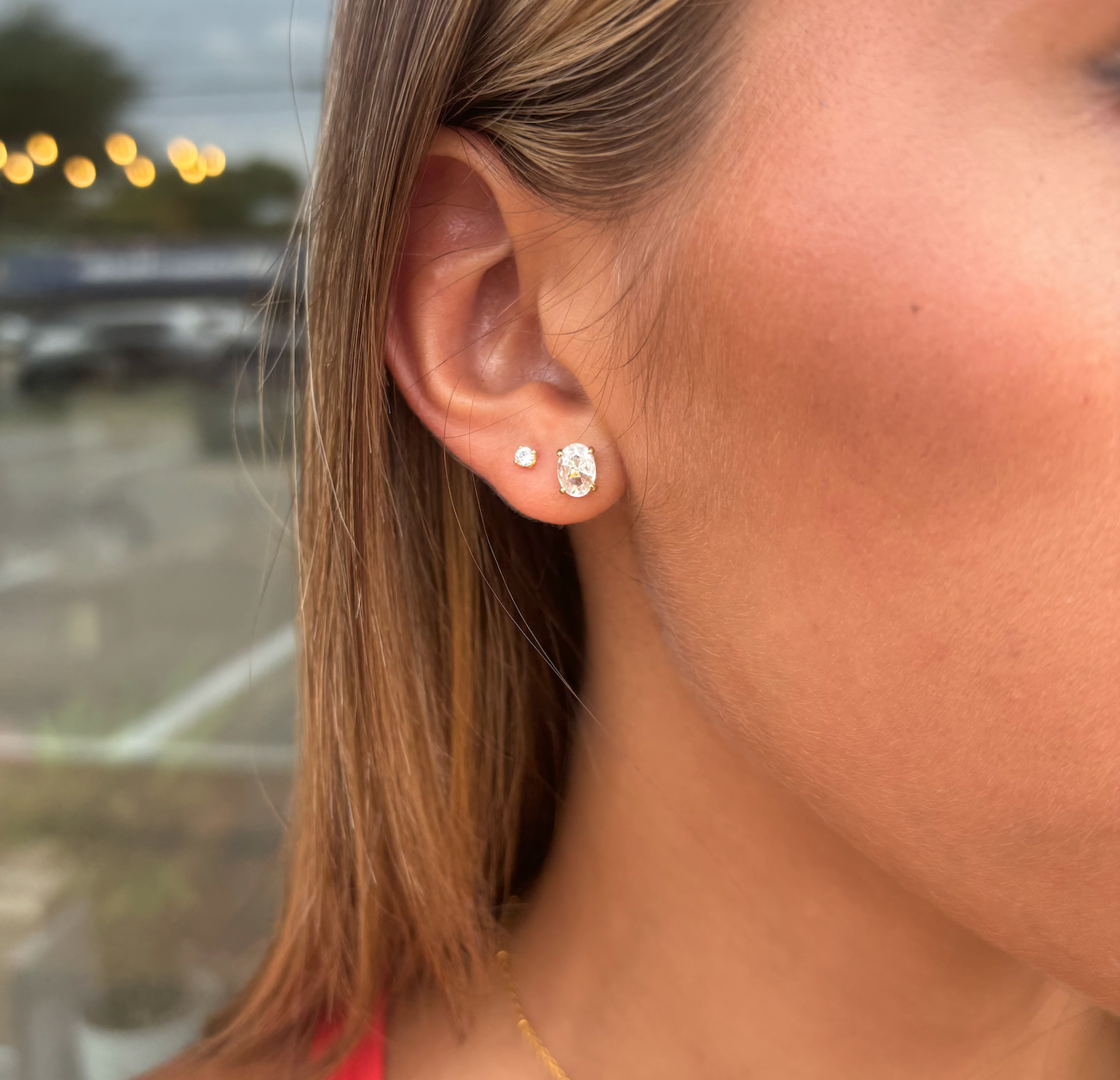 Emily Studs- Cushion Cut