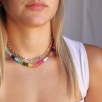 Desert Prism Candy Bead Necklace