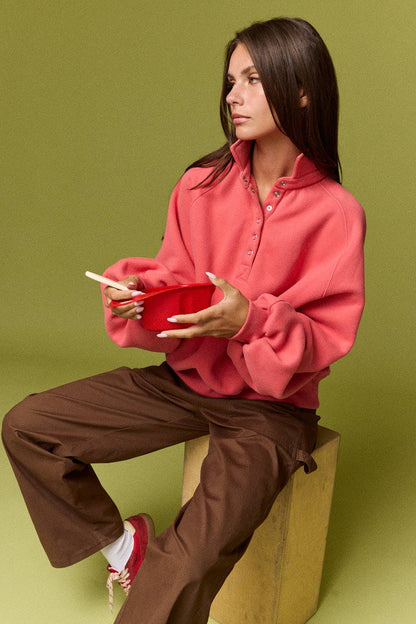 Piper Snap Button Collared Sweater
