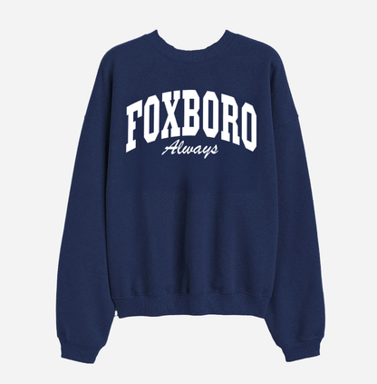 Foxboro Always Navy Crewneck