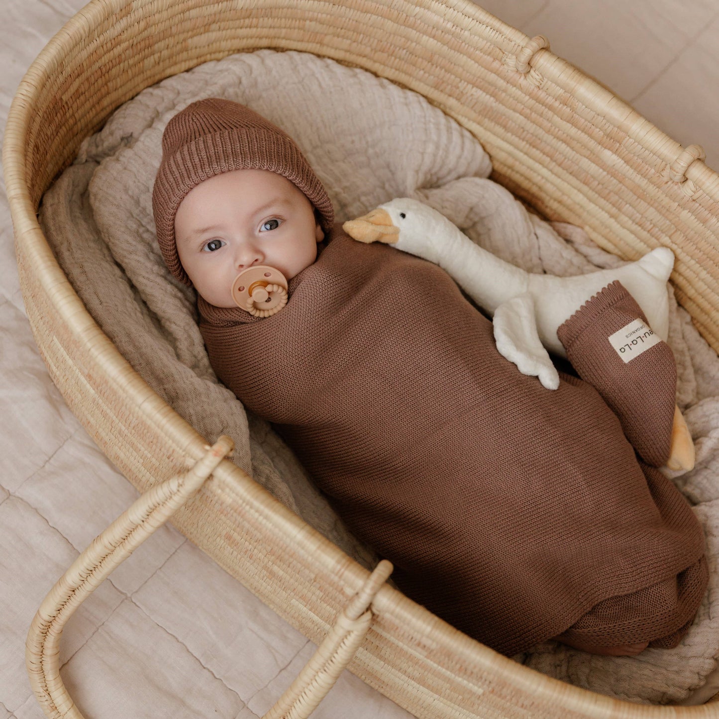 100% Organic Cotton Luxe Collection Baby Swaddle Blanket
