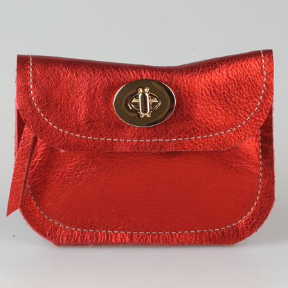 The Turnlock Metallic Leather Wallets: 2sizes!