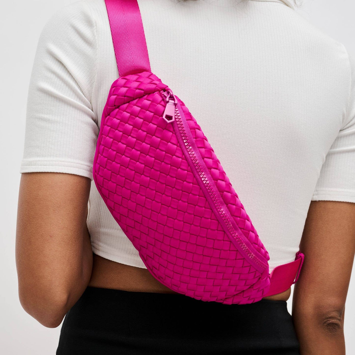 Aim High  Woven Neoprene Belt Bag