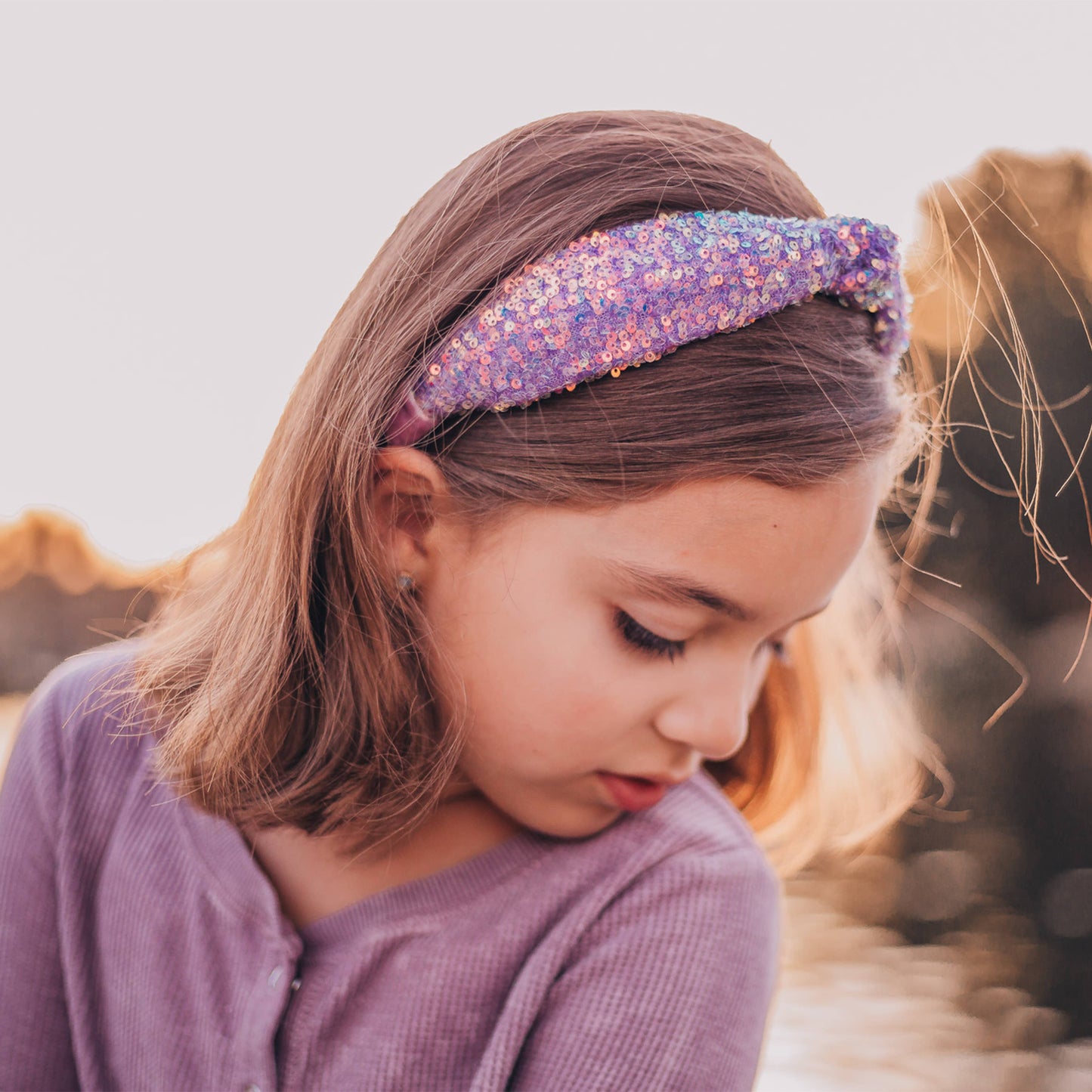 Kids Knot Headband - Sequin Knotted Hair Band Accessories