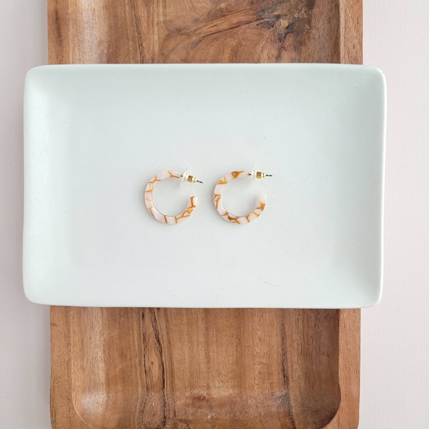 Cam Mini Hoops - Pumpkin Spice // Jewelry, Earrings, Fall