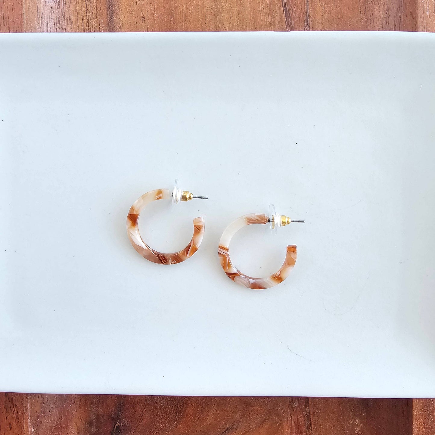 Cam Mini Hoops - Rust // Jewelry, Earrings, Fall