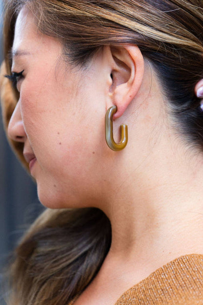 Joanna Hoops - Brown // Jewelry, Earrings, Fall