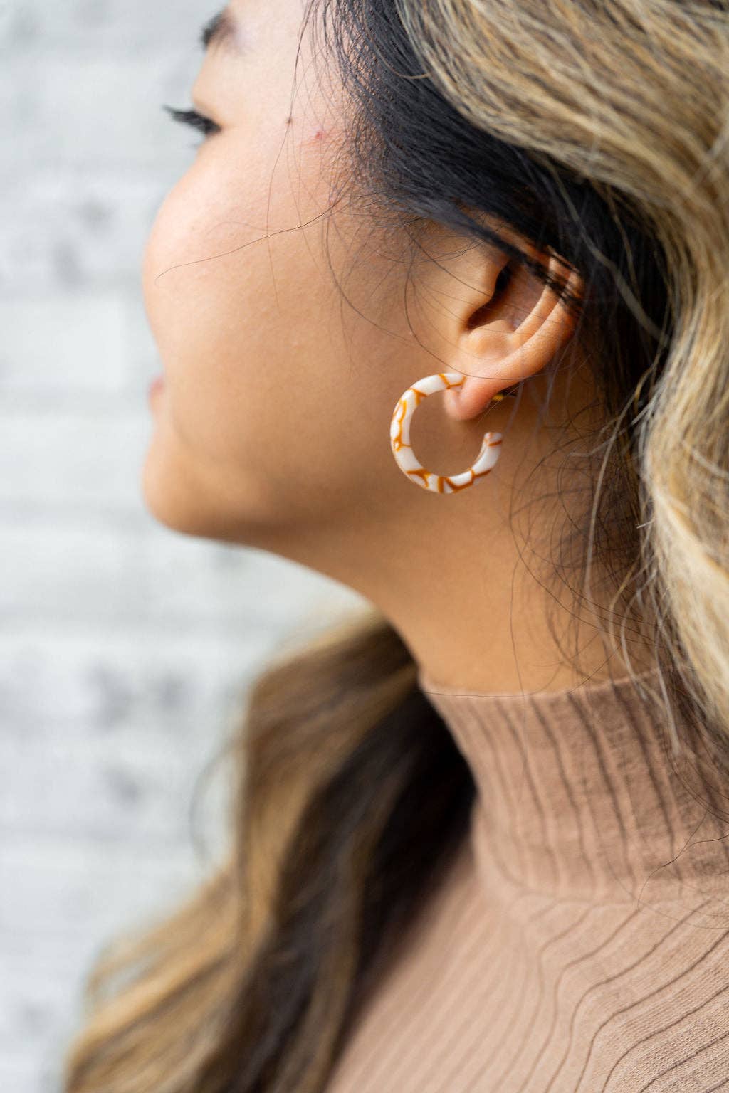 Cam Mini Hoops - Pumpkin Spice // Jewelry, Earrings, Fall