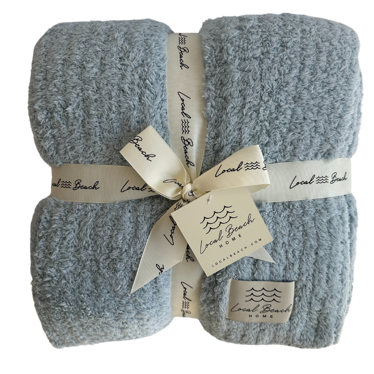 Solid Ribbed Luxe Home Cozy Blanket