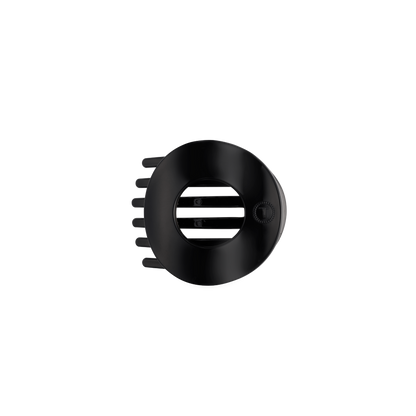 Jet Black | Small | Flat Circle Hair Clip