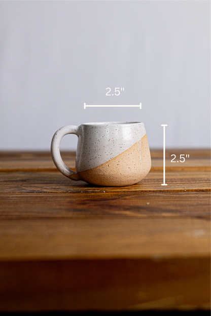 Handmade Espresso Mug/Tea Cup with handle- 4 ounces