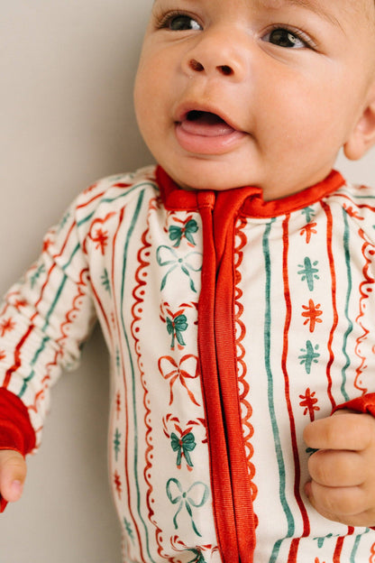 Christmas Dainty Bow Bamboo Sleeper