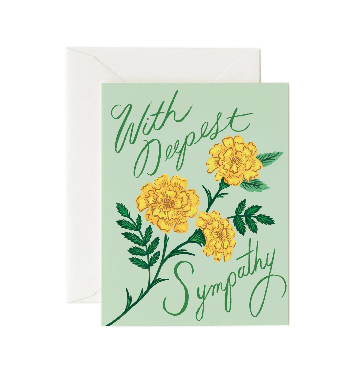 Marigold Sympathy Card