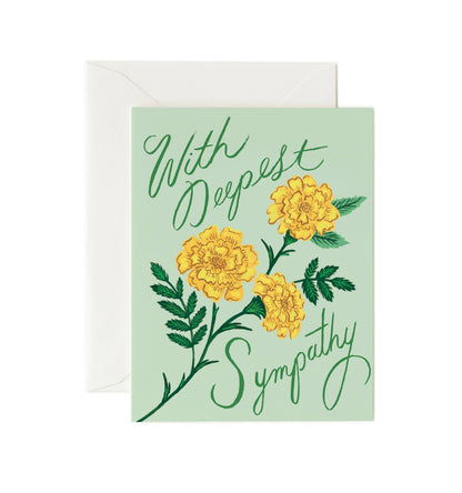 Marigold Sympathy Card