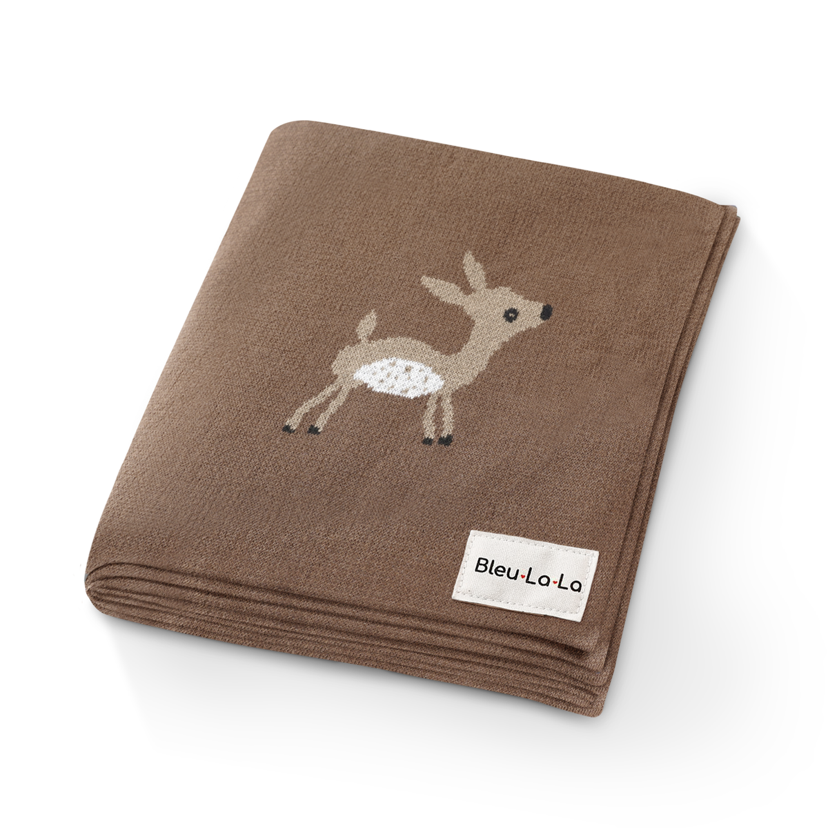 100% Luxury Cotton Receiving Swaddle Baby Blanket - Deer