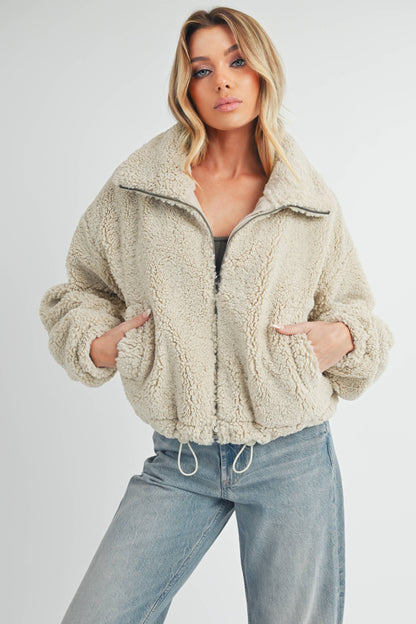 Kaori Jacket - Bone Fleece