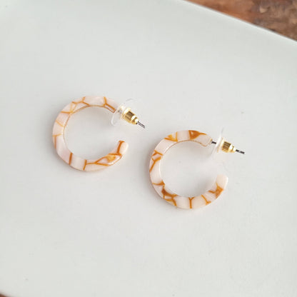 Cam Mini Hoops - Pumpkin Spice // Jewelry, Earrings, Fall