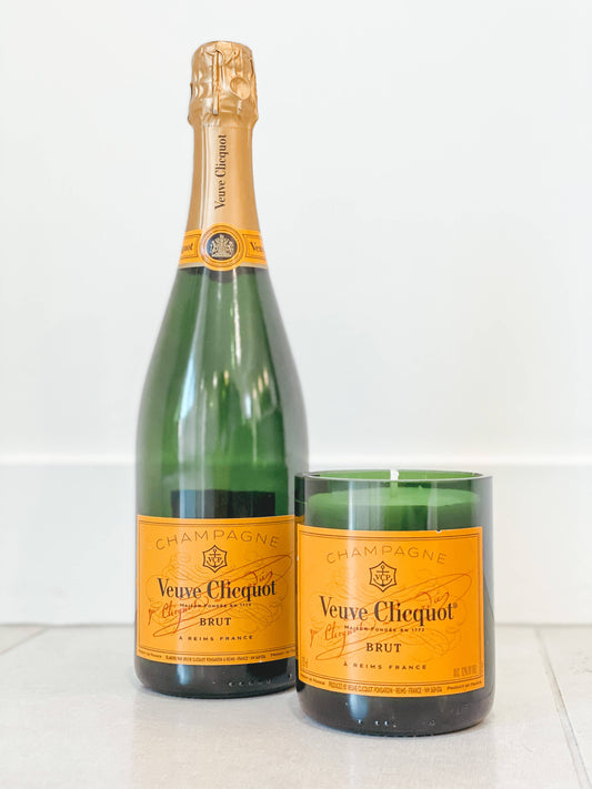 Recycled Veuve Novelty Candle