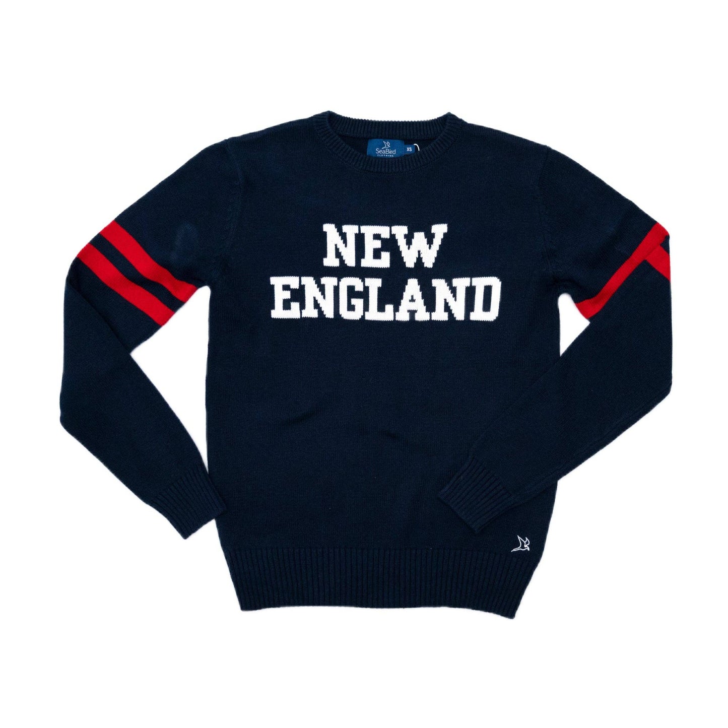 Monomoy Sweater - New England Navy & Red Sweater