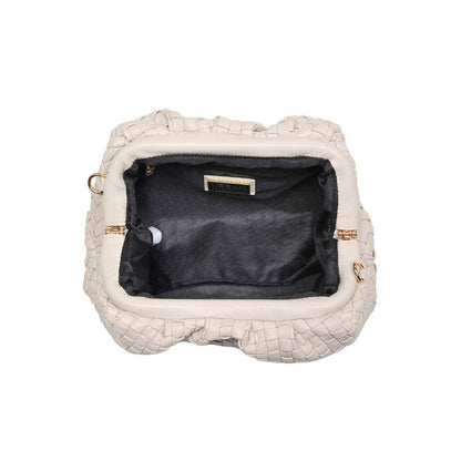 Tate Woven Frame Clutch