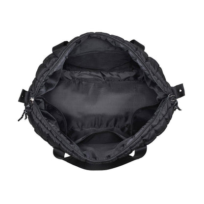 Globetrotter Quilted Nylon Puffer Travel Weekender