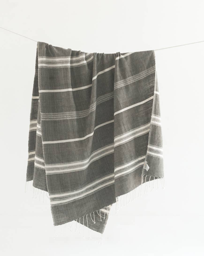 Aden Cotton Throw Blanket | Handwoven in Ethiopia