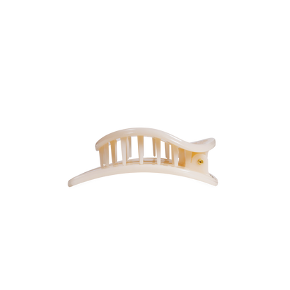 Almond Beige | Small | Flat Circle Hair Clip