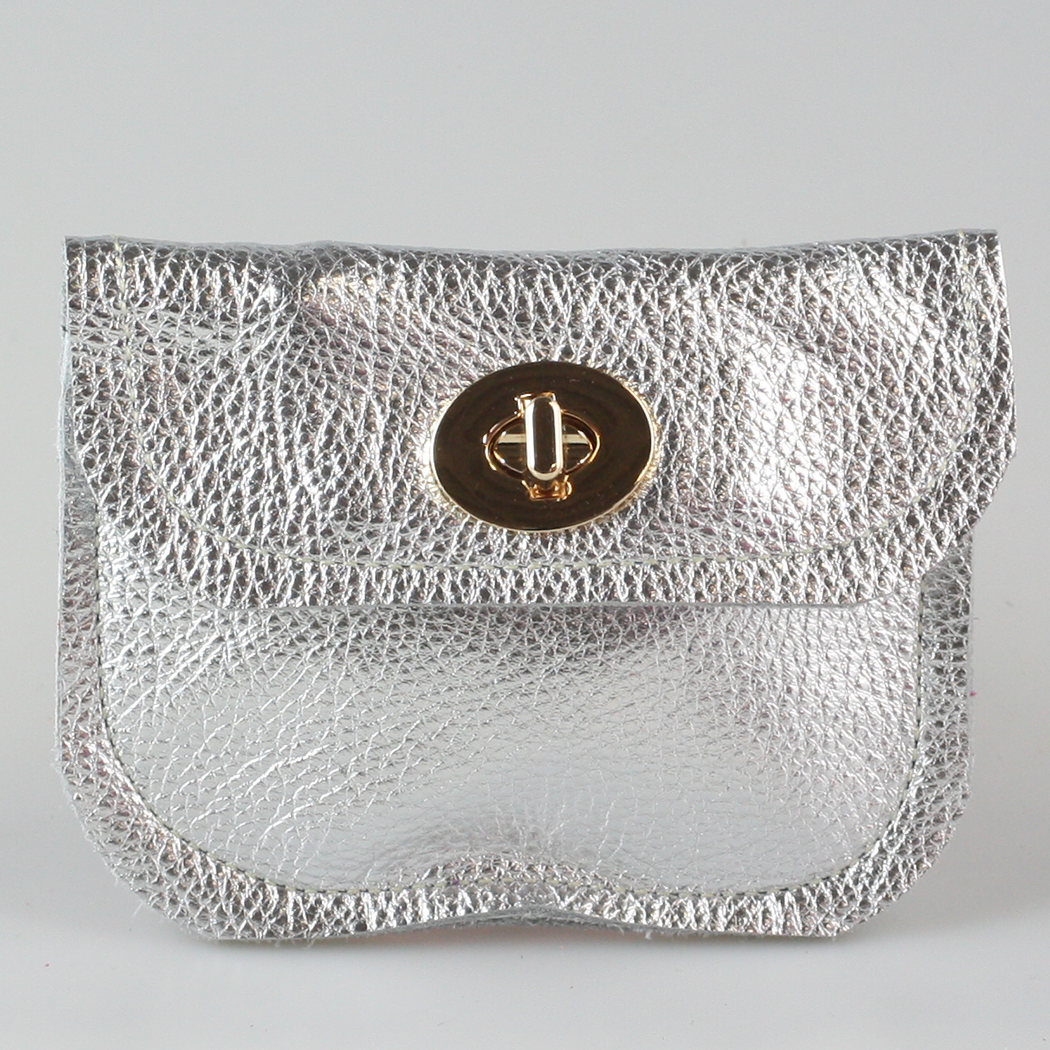 The Turnlock Metallic Leather Wallets: 2sizes!