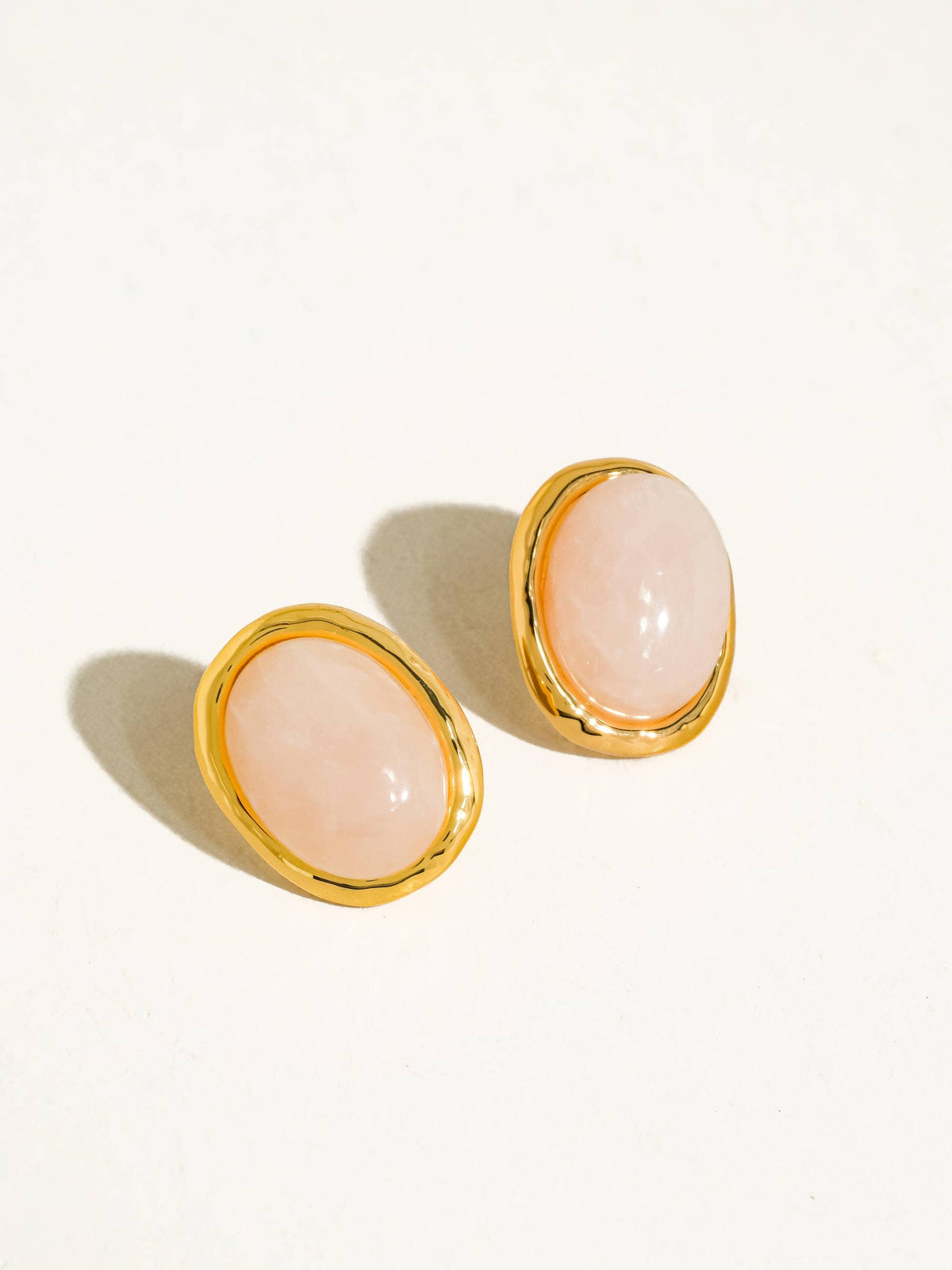 Dahlia 18K Gold Vintage Natural Stone Earring