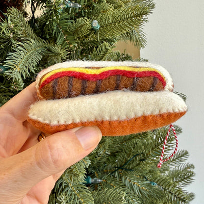 Food Felt Wool Christmas Ornaments