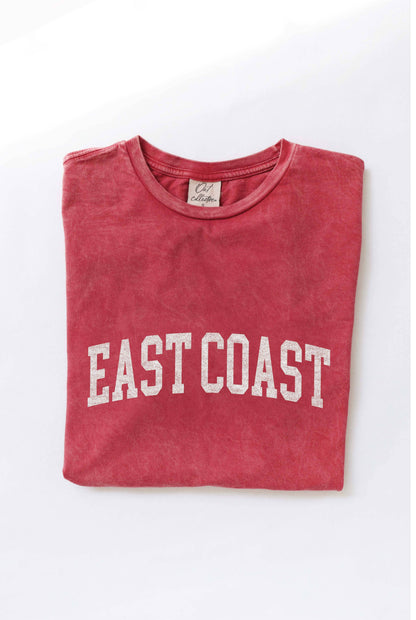 EAST COAST Mineral Washed Graphic Top