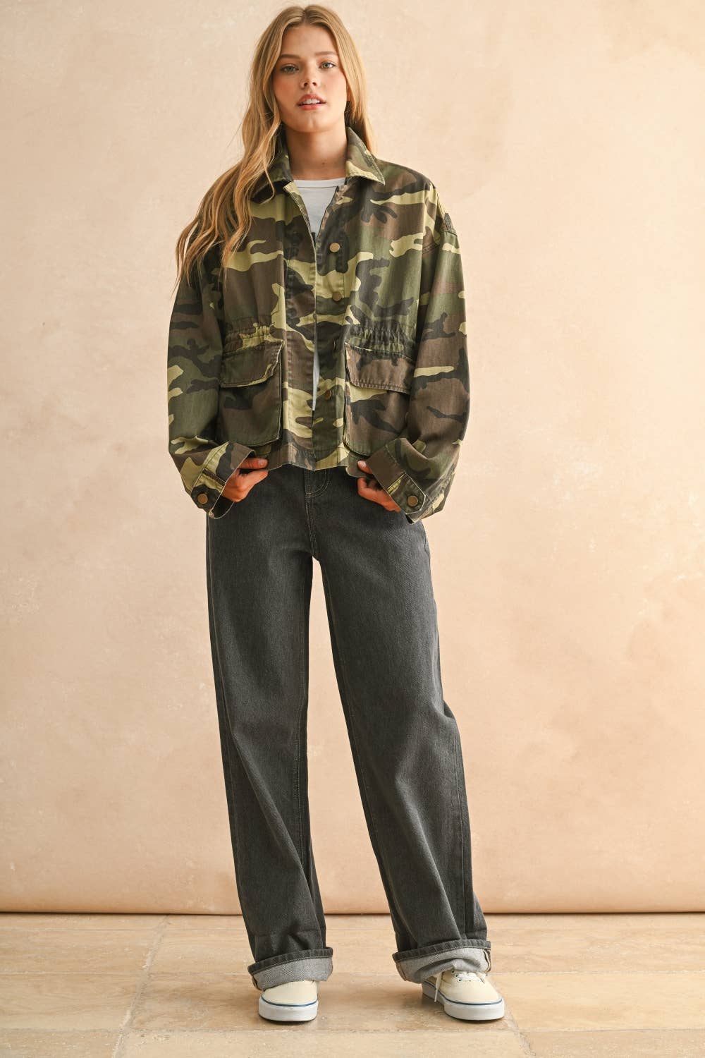 CAMOUFLAGE PRINTED JACKET