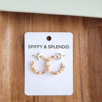 Cam Mini Hoops - Pumpkin Spice // Jewelry, Earrings, Fall