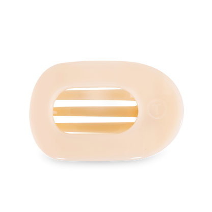 Round Flat Hair Clip | Medium | Almond Beige