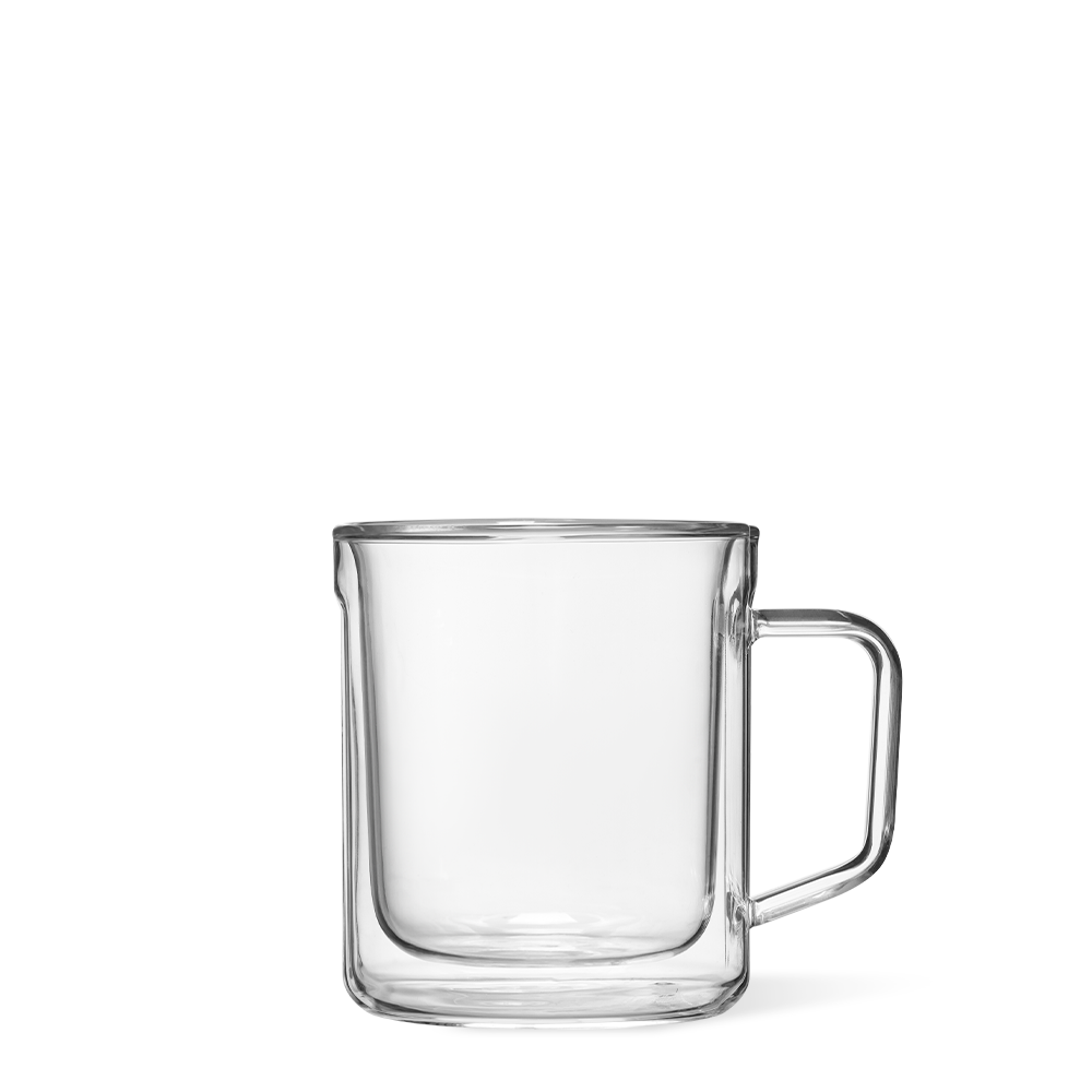 Glass Mug - 12oz Double Pack - Clear