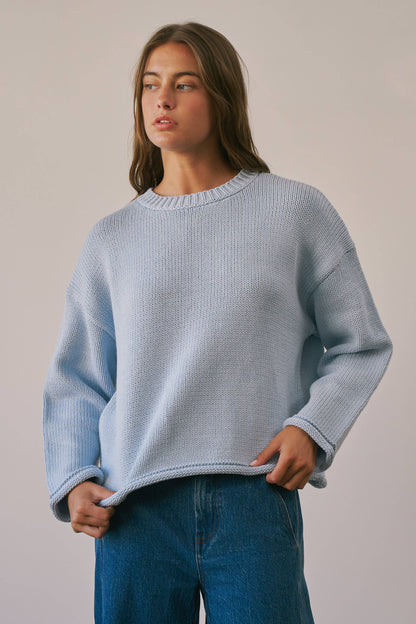 CSW4033 Hudson Cotton Crewneck Sweater