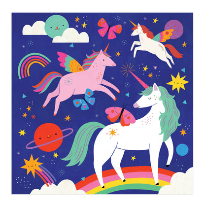Unicorn Magic 25 Piece Floor Puzzle with Shaped Pieces