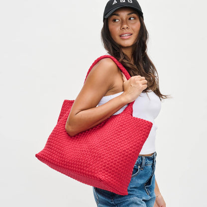 Sky's The Limit - Large Woven Neoprene Tote