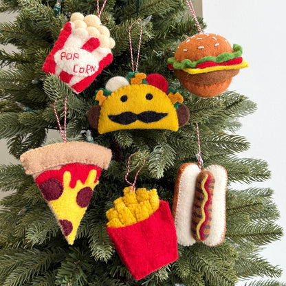 Food Felt Wool Christmas Ornaments