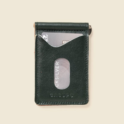 -Money Clip Wallet - Olive Green