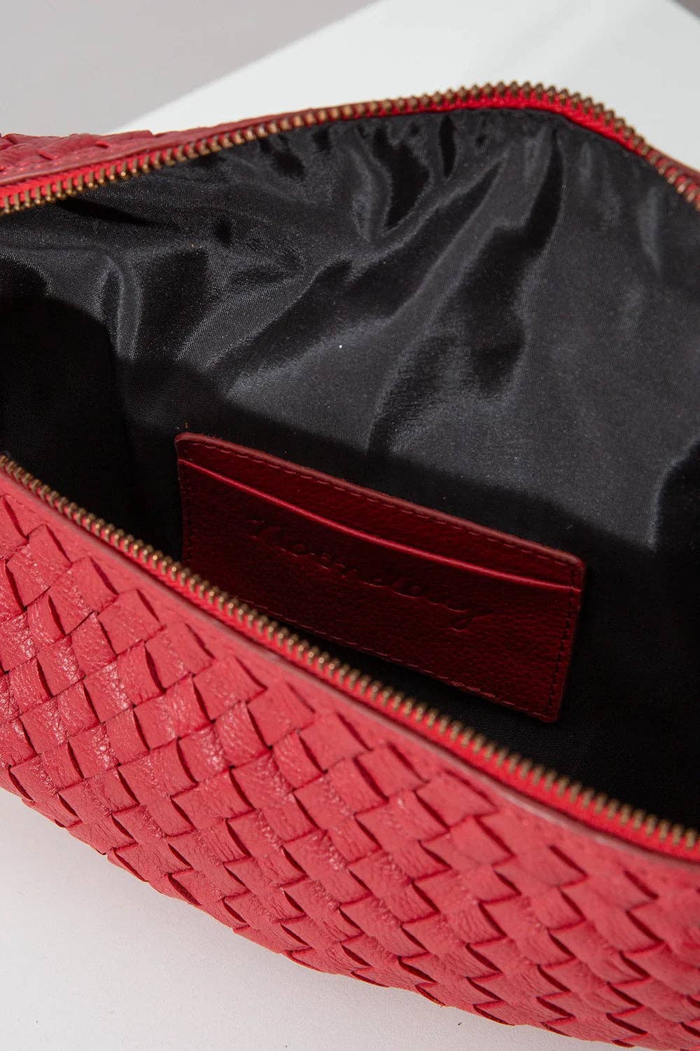 Essential Crossbody, Woven Leather