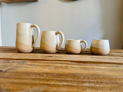 Handmade Espresso Mug/Tea Cup with handle- 4 ounces