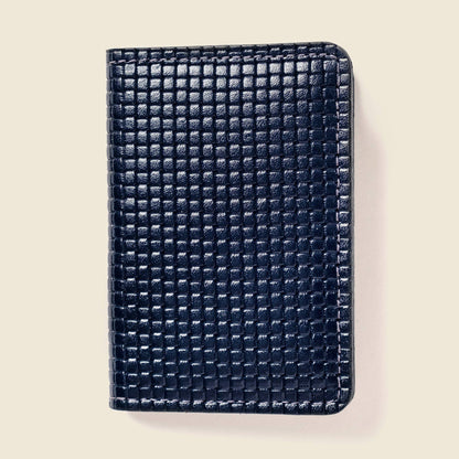 Navy Men's Leather Bifold Wallet – RFID