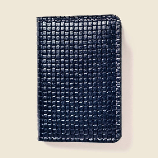 Navy Men's Leather Bifold Wallet – RFID