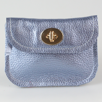 The Turnlock Metallic Leather Wallets: 2sizes!