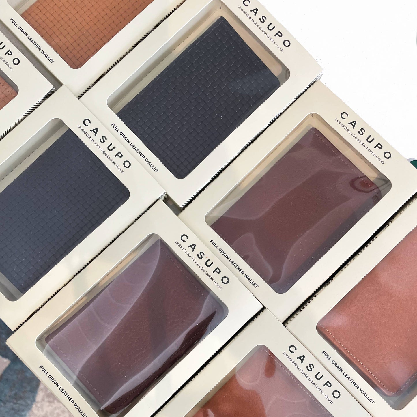 Navy Men's Leather Bifold Wallet – RFID