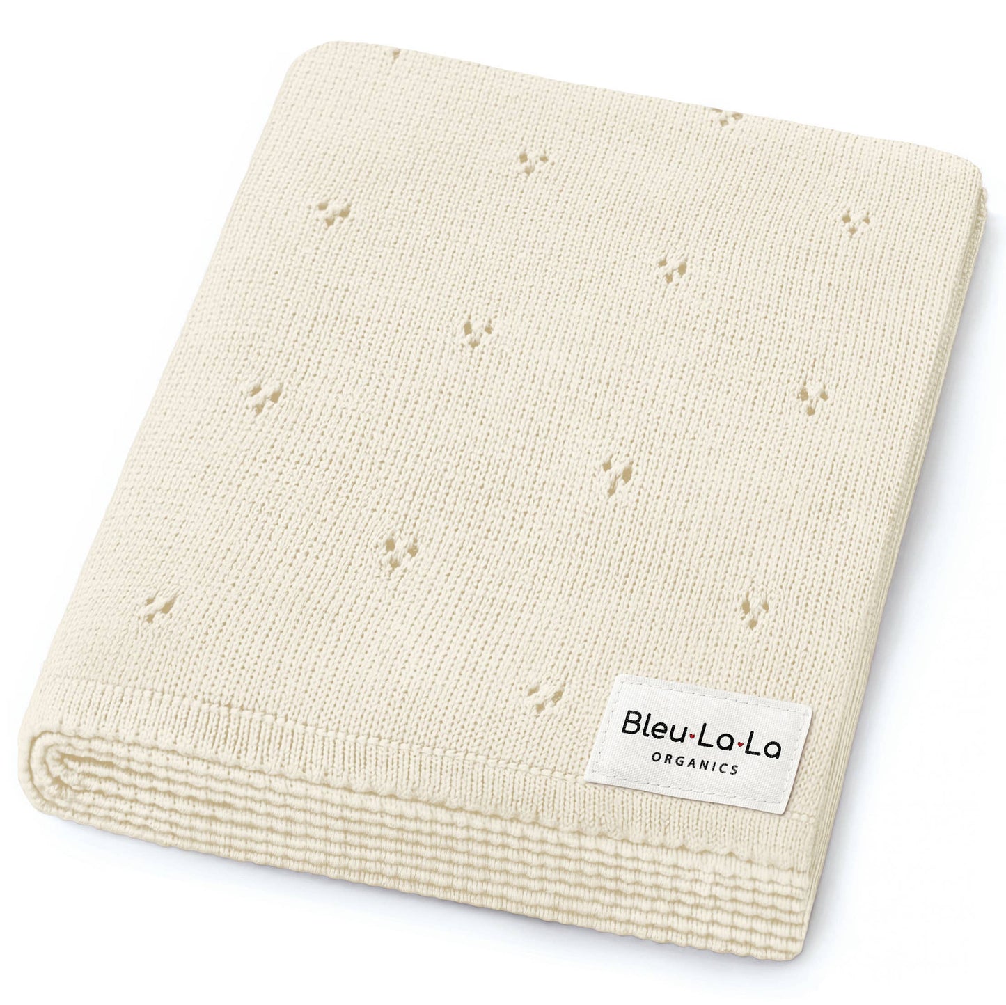 100% Organic Cotton Pointelle Swaddle Receiving Baby Blanket