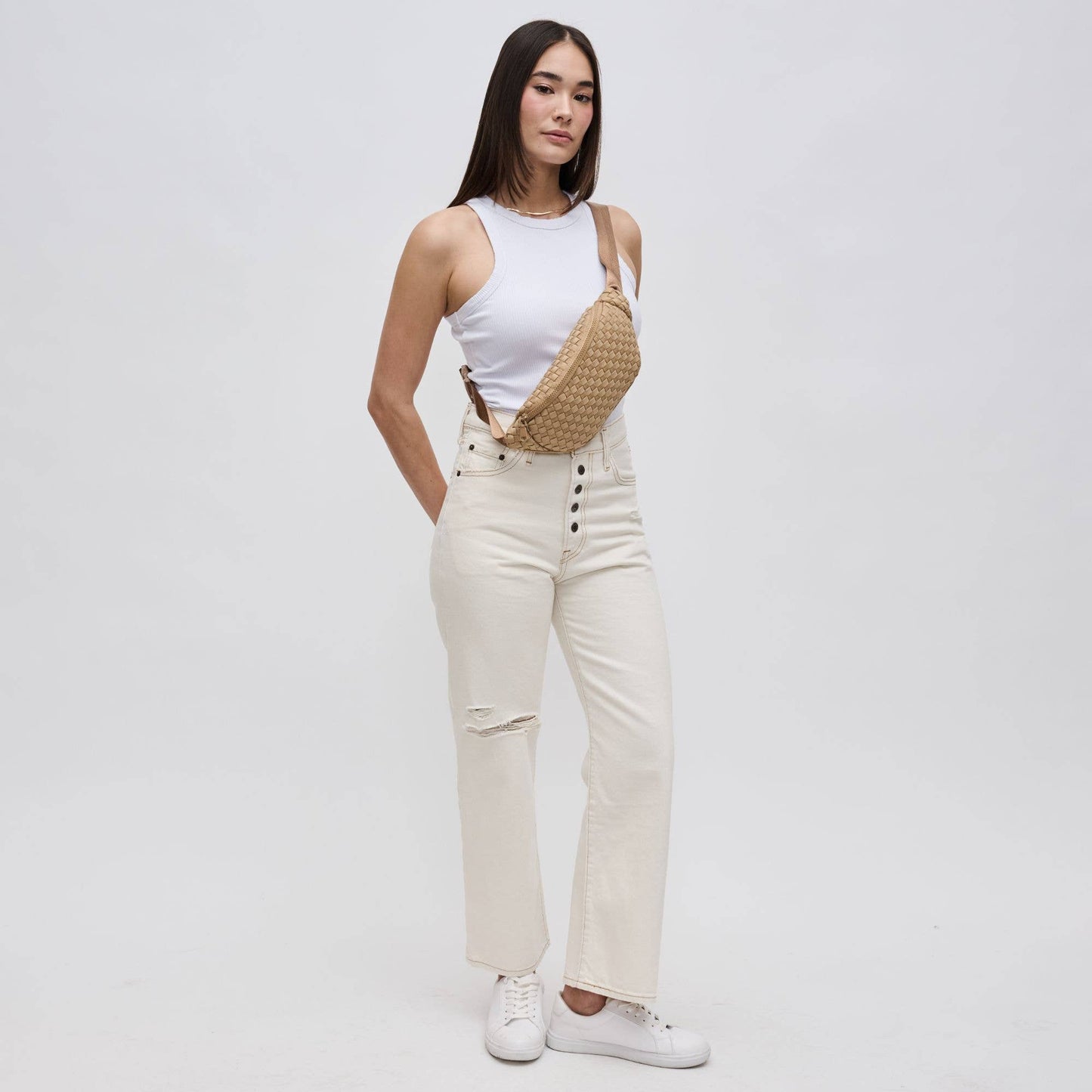 Aim High  Woven Neoprene Belt Bag