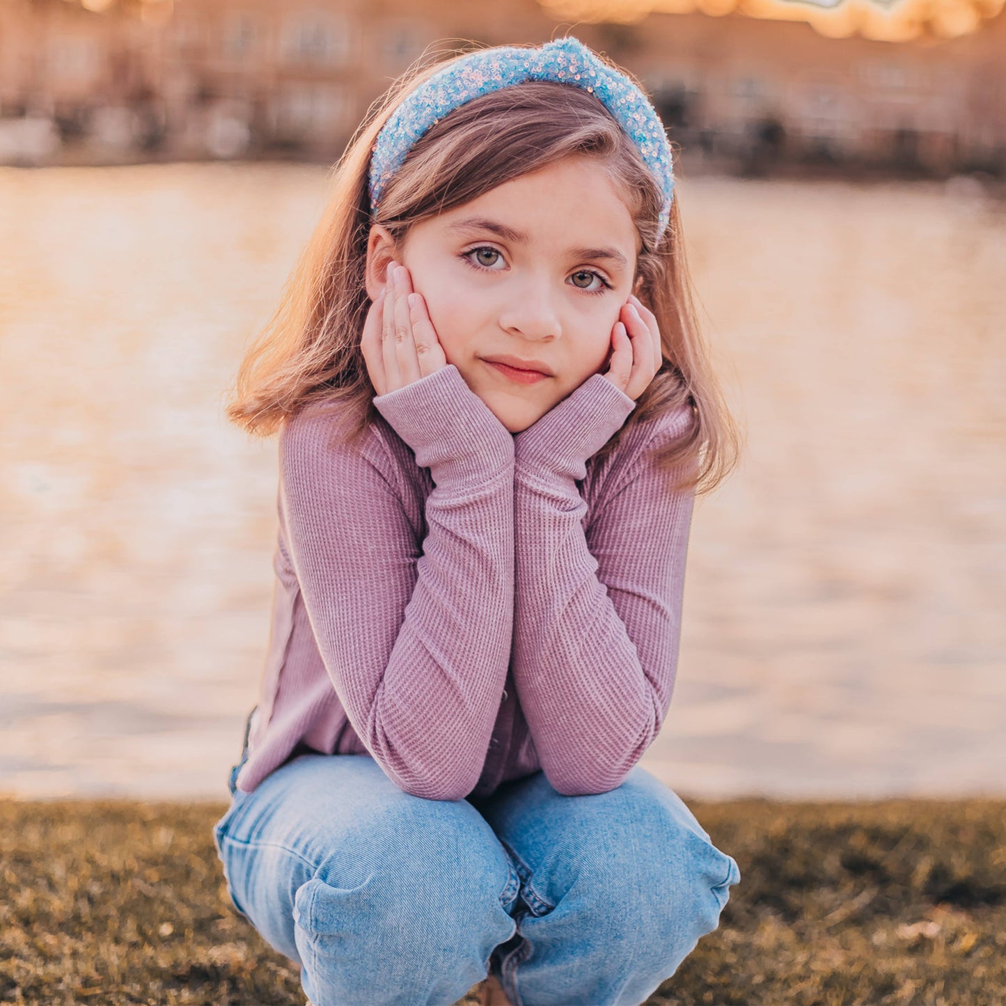 Kids Knot Headband - Sequin Knotted Hair Band Accessories