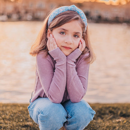 Kids Knot Headband - Sequin Knotted Hair Band Accessories